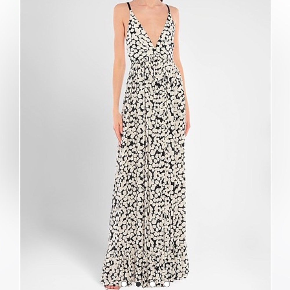 Proenza Schouler white and black printed maxi